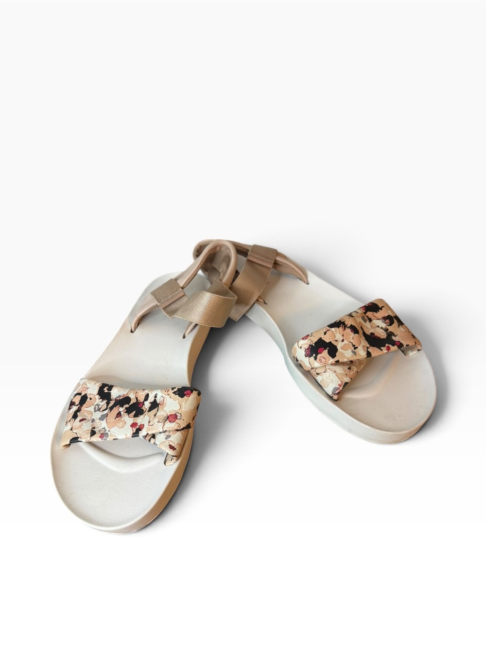 Clarks Floral Ankle Strap Floral Sandals